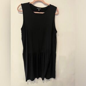 Eileen Fisher Black Sleeveless Dress Size L